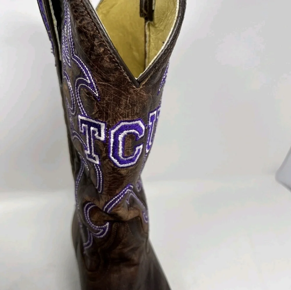 TCU Horned Frogs Men's Board Room Gameday Boots SZ 15